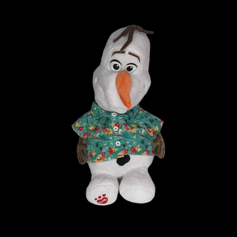 Build A Bear Disney Frozen Olaf Plush with Hawaiian Shirt BABW